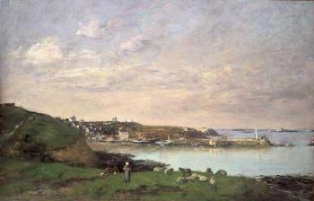 Eugene Boudin : View at Saint-Quay-Portriaux